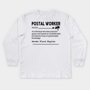 Postal Worker Kids Long Sleeve T-Shirt